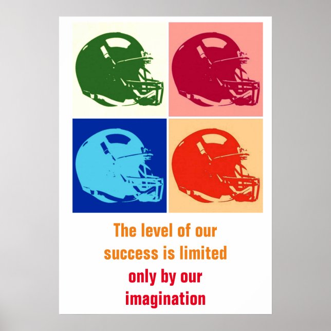Affiche Inspirational Football Unique Art Pop Art (Devant)