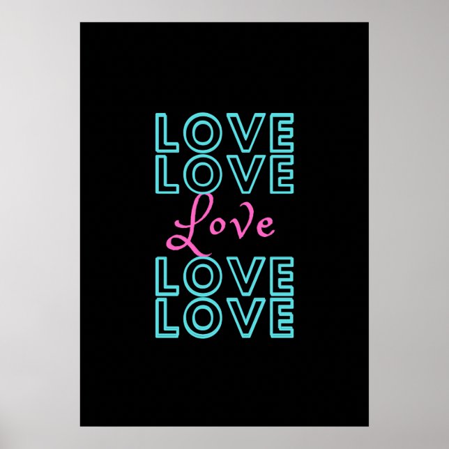 Affiche Inspirational Love Design (Devant)