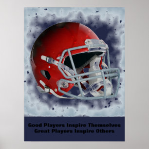 Affiche Inspirational Quote Football Inspire Team