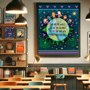 Affiche Inspirationnel Nous Sommes La Citation Mondiale Po