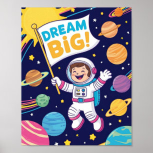 Affiche Inspirationnel "Rêve Grand" pour les Enfants
