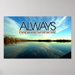 Affiche Inspirationnelle Abraham Lincoln