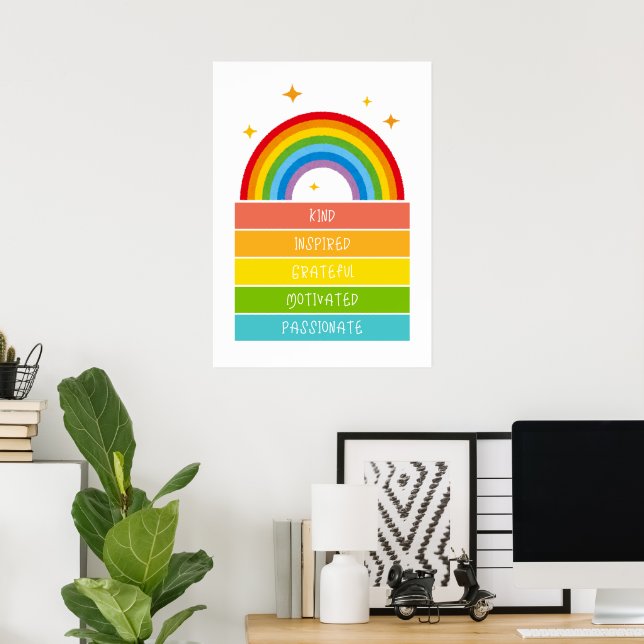 Affiche Inspiré (Bureau à domicile)