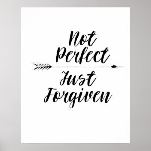 Affiche Inspiré chrétien ne pas se perfectionner juste