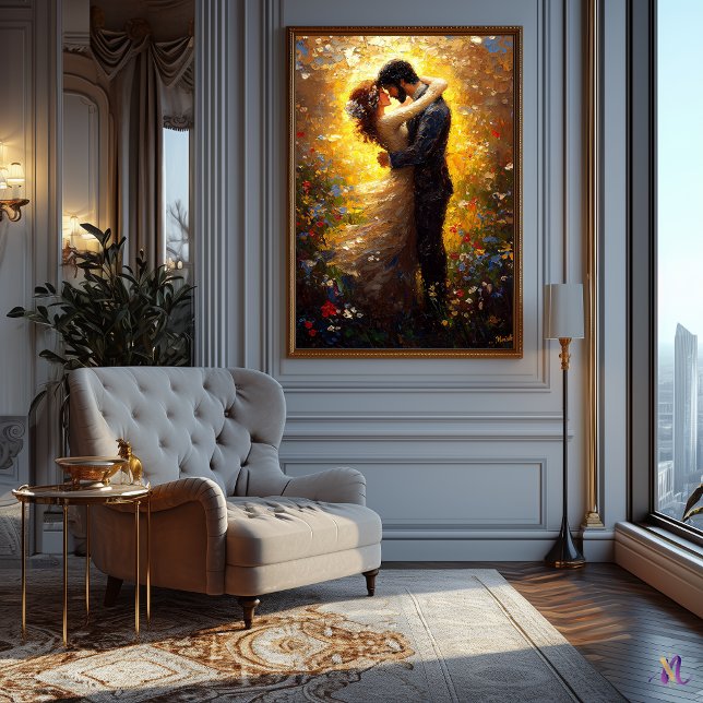 Affiche Inspiré de l'Impressionnisme Le Baiser (Créateur téléchargé)