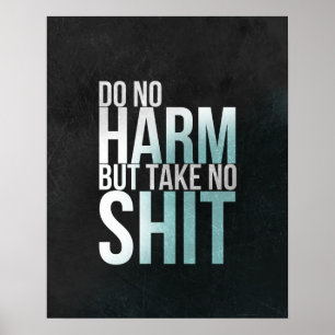 Affiche Inspiré drôle d'affiche de typographie d'art de