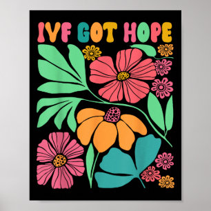 Affiche Inspiré Motivationnel Ivf Mama Fleur sauvage Ivf M