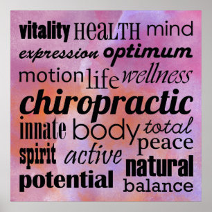 Affiche inspirée de chiropractie