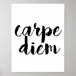 Affiche inspirée de citation de Carpe Diem