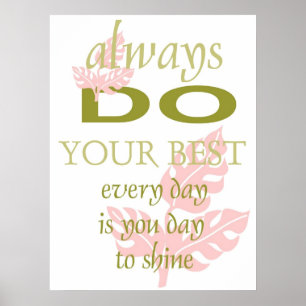Affiche inspirée de motivation