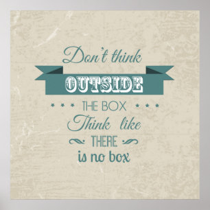 Affiche inspirée de typographie de citation