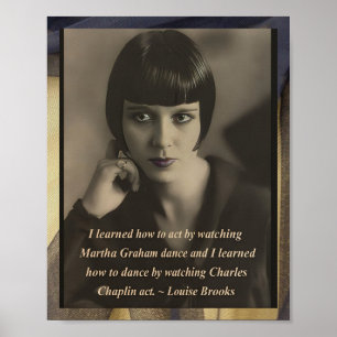 Affiche inspirée par Louise Brooks Vintage