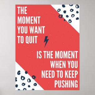 Affiche Inspirer Continuez À Pousser Le Devis