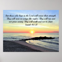 Inspirer Isaïe 40:31 Verse de la Bible du lever du