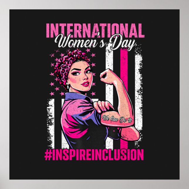 Affiche Inspirer l'inclusion 8 mars International  (Devant)