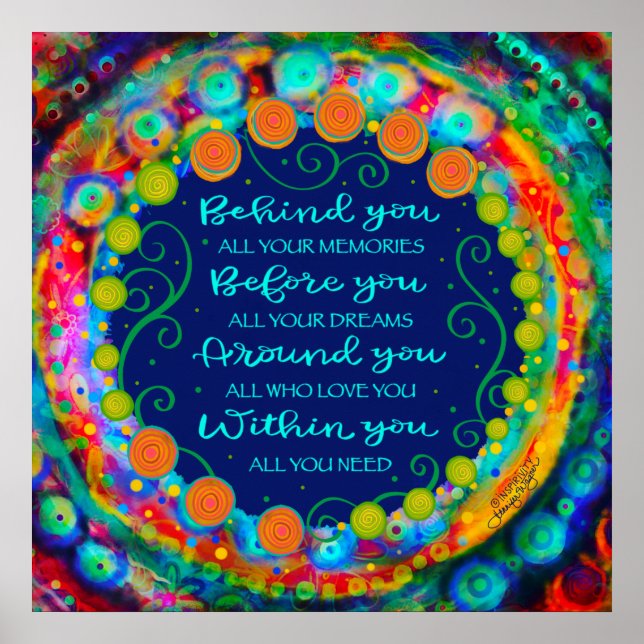 Affiche Inspirer tout ce dont vous avez besoin Citer école (Devant)