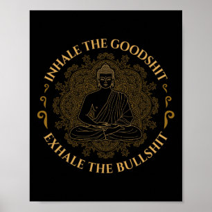 Affiche Inspirez Le Bien Expirez Le Taureau Drôle De Yoga