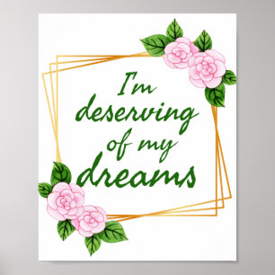 Affiche Inspiring design for strong people who have dreams