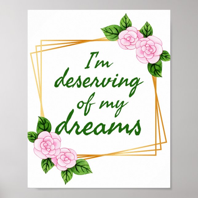 Affiche Inspiring design for strong people who have dreams (Devant)