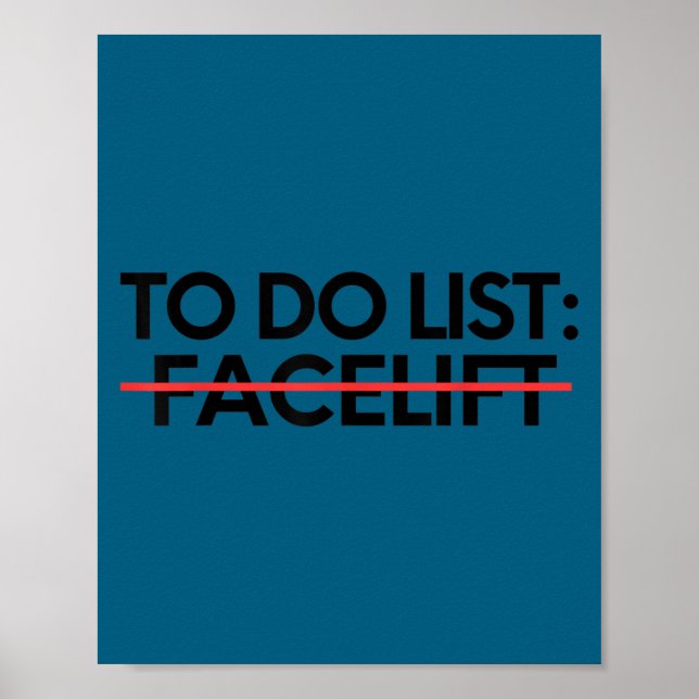 Affiche Insring To Do List Facelift Awareness Suprt Dad Mo (Devant)