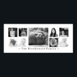 Affiche Instagram Photo Collage 9 Photos avec texte person<br><div class="desc">Maintenant, vous pouvez rapidement et facilement faire votre propre photo de famille avec une sélection de vos photos préférées! Montré ici avec des images en noir et blanc, mais il aurait aussi l'air fantastique avec des photos en couleurs complètes. Téléchargez vos photos préférées et elles s'adaptent/remplissent les zones de modèle...</div>