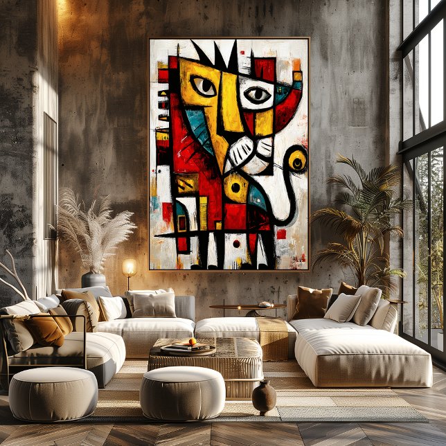 Affiche Instinct Souverain — Expression Abstraite Contempo (Créateur téléchargé)