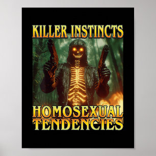 Affiche Instincts de tueur tendances homouales - Drôle Ske