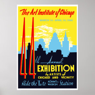 Affiche Institut d'art de Chicago