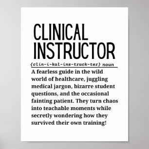 Affiche Instructeur clinique