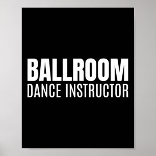 Affiche Instructeur de danse de salle de bal