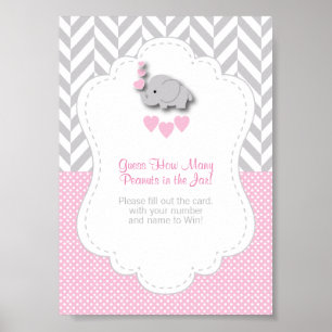 Affiche Instruction de jeu Eléphant Rose