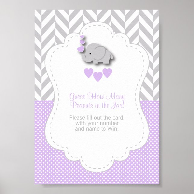 Affiche Instruction de jeu Eléphant Violet (Devant)