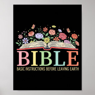 Affiche Instructions Bibliques De Base Avant De Quitter La