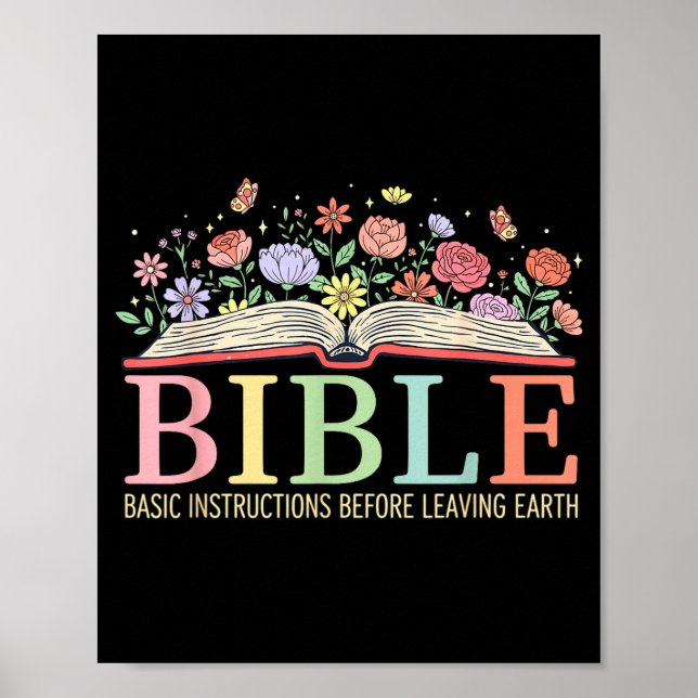 Affiche Instructions Bibliques De Base Avant De Quitter La (Devant)