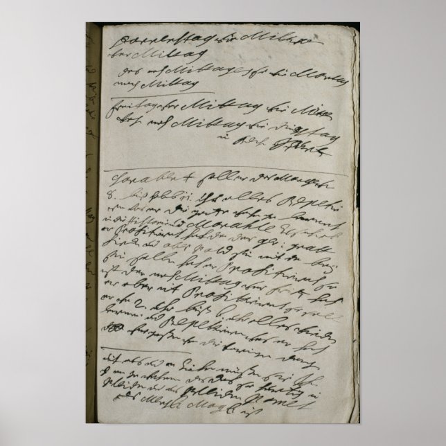 Affiche Instructions émises par Friedrich Wilhelm I (Devant)