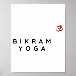Affiche Instructrice de yoga Bikram Conception pour débuta