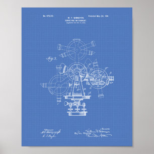 Affiche Instrument d'enquête 1901 Plan directeur de l'art