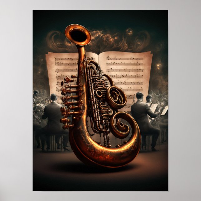 Affiche Instrumento musical de bronce (Devant)