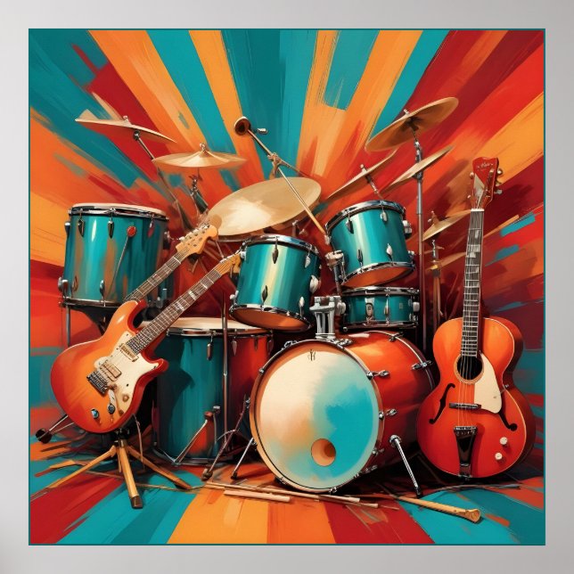 Affiche Instruments de musique (Devant)