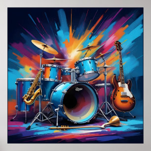 Affiche Instruments de musique