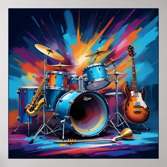 Affiche Instruments de musique (Devant)