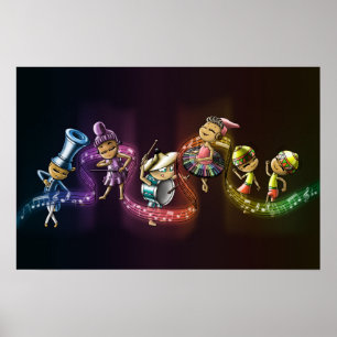 Affiche Instruments de musique