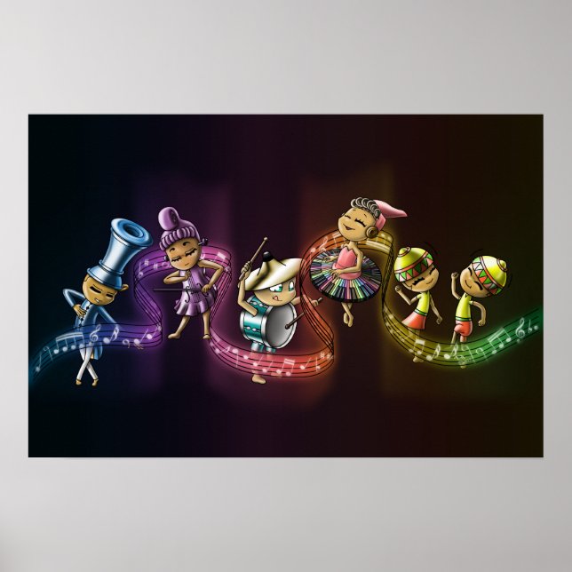 Affiche Instruments de musique (Devant)