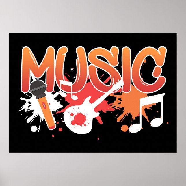 Affiche Instruments de musique (Devant)