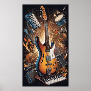 Affiche Instruments de musique