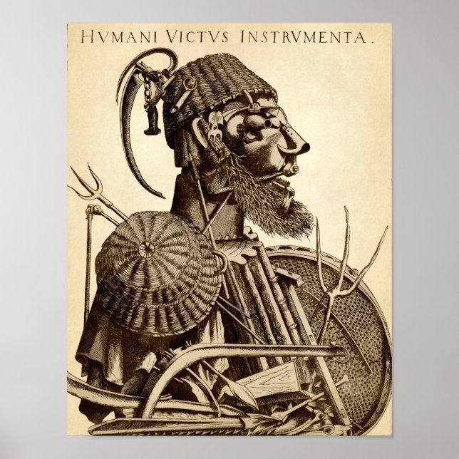 Affiche Instruments de subsistance humaine - Agriculture (Devant)