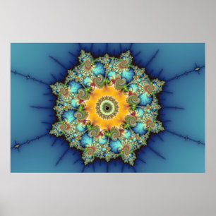 Affiche Insulaire - Mandelbrot Art
