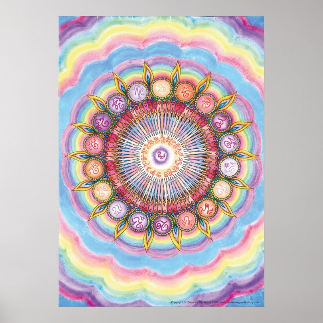 Affiche Intégration Divine Mandala 6 Art Imprimer Grand (Devant)