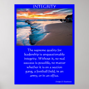 Affiche INTEGRITY majestueux front de mer