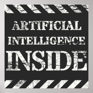 Affiche Intelligence artificielle à l'intérieur